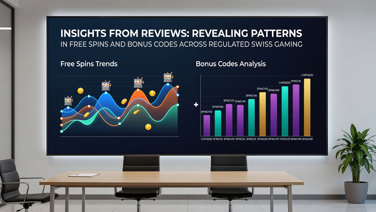 Detailed view of bonus code entry and free spin allocation screens from licensed Swiss operators